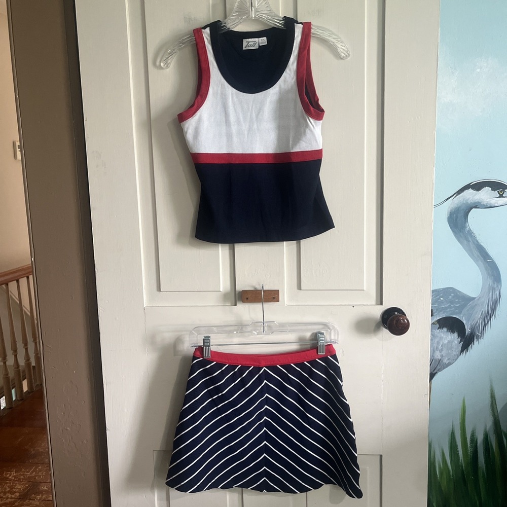 Tail White Label Tank Skirt Set Golf Tennis Pickleball XS Chic Sporty Americana